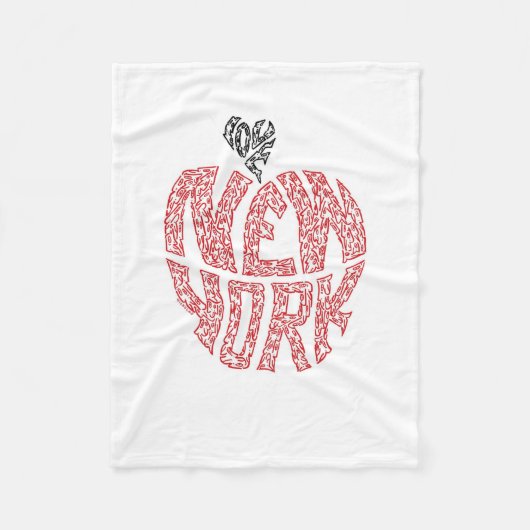 COUVERTURE POLAIRE AMOUR NEW YORK - MINIFACES (Devant)