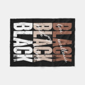 Couverture Polaire Amour Noir Excellence Joie Fierté Histoire Noire A (Devant (Horizontal))