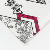 Couverture Polaire Amour, résille, patchwork (Coin)