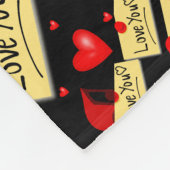 Couverture Polaire amour u black zazzé nouveau (Coin)