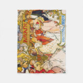 Couverture Polaire Amoureux, Alphonse Mucha (Devant)