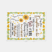 Couverture Polaire Amoureux de la fille | À ma belle-fille (Devant (Horizontal))