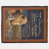 Couverture Polaire Amoureux de la fille | À Ma Fille Aimez Papa (Devant (Horizontal))