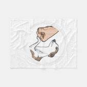 Couverture Polaire amoureux de la marionnette cadeaux sueur de whippe (Devant (Horizontal))