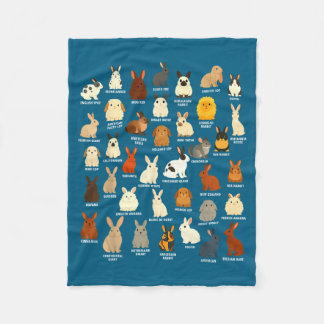 Couverture Polaire Amoureux de lapin Éleveur de lapins Illustration d