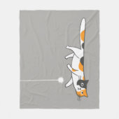 Couverture Polaire Amoureux des chats mignon drôle du chat de calicot (Devant)