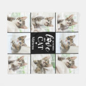 Couverture Polaire Amoureux des chats moderne Animaux de compagnie Pe (Devant (Horizontal))