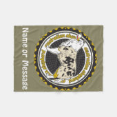 Couverture Polaire Amoureux des chiens Australian Shepherd Nom person (Devant (Horizontal))