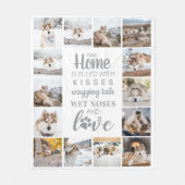 Couverture Polaire Amoureux des chiens Personnalisé Animaux de compag (Devant)