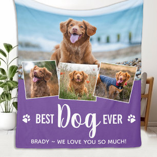Couverture Polaire Amoureux des chiens Personnalisé Tendance 4 Animau