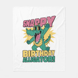 Couverture Polaire Amoureux drôle d'alligator et gator de crocodile d