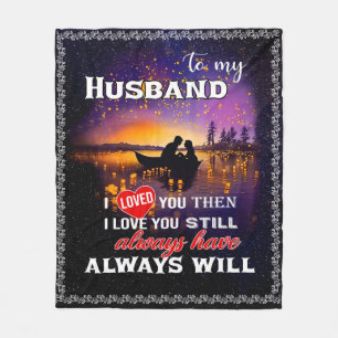 Couverture Polaire Amoureux du mari À Mon Mari Je T'Aimais