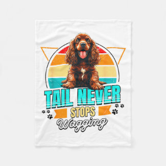 Couverture Polaire Amoureux du Spaniel Anglais Drôle Spaniel Anglais
