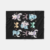 Couverture Polaire Amp Angel Coquette Style Bows Valentines Day (Devant (Horizontal))