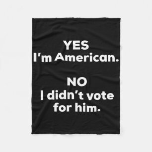 Couverture Polaire Amusant Anti Trump Tee - shirts Uni-adultes Black