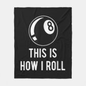 Couverture Polaire Amusant Billard Design Pour Les Joueurs De Billard (Devant)