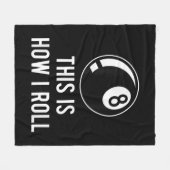 Couverture Polaire Amusant Billard Design Pour Les Joueurs De Billard (Devant (Horizontal))