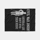 Couverture Polaire Amusant Conception De Guerre Civile Pour L'Histoir (Devant (Horizontal))