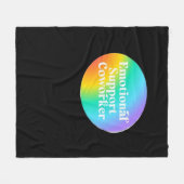 Couverture Polaire Amusant d'aide émotionnelle (Devant (Horizontal))