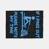 Couverture Polaire Amusant Erg Machine Gym Ergometer Exercice d'aviro (Devant (Horizontal))