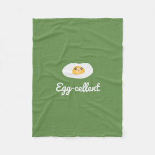 Couverture Polaire Amusant Foodie Cute Egg Éggcellé Humour Food Pun