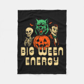 Couverture Polaire Amusant Halloween Big Ween Energy Uni (Devant)