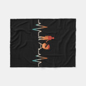 Couverture Polaire Amusant Hearbeat Grilling Barbecue Grill Lover Bar (Devant (Horizontal))