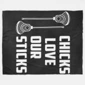 Couverture Polaire Amusant Lacrosse - Lacrosse Lover Cadeau (Devant (Horizontal))