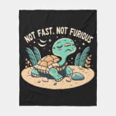 Couverture Polaire Amusant Pas Rapide Pas Furieux (Devant)