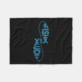 Couverture Polaire Amusant Pêche Chuck Pêcheur Poisson Moi Chuck (Devant (Horizontal))