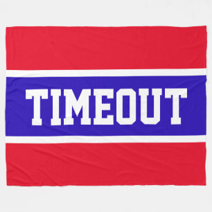 Couverture Polaire Amusant rouge vif blanc Royal Bleu rayures "TIMEOU