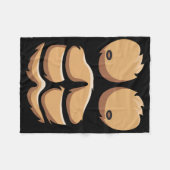 Couverture Polaire Amusant Singe Gorille Costume poitrine Halloween (Devant (Horizontal))