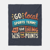 Couverture Polaire Amusant Ventilateur sportif Cheerleader (Devant)