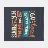 Couverture Polaire Amusant Ventilateur sportif Cheerleader (Devant (Horizontal))