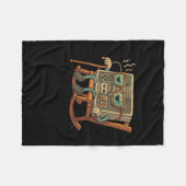 Couverture Polaire Amusant Vieux Gamer Jeu Retro 80s 90s Jeu Vidéo Ol (Devant (Horizontal))