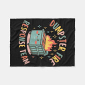 Couverture Polaire Amusante équipe d'intervention incendie de Dumpste (Devant (Horizontal))