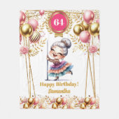 Couverture Polaire Amusante idée cadeau de retraite générale de grand (Devant)