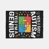 Couverture Polaire Amusante Sensibilisation sur l'autisme Enfants Aut (Devant (Horizontal))