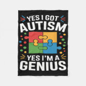 Couverture Polaire Amusante Sensibilisation sur l'autisme Enfants Aut (Devant)