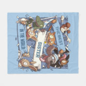 Couverture Polaire Amusants Animaux Meilleures Soeurs Sports Crowd De (Devant (Horizontal))