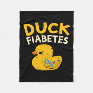 Couverture Polaire Amusants Diabète Sensibilisation I Canard Fiabetes