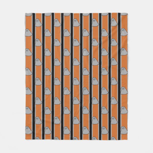 Couverture Polaire Amusants et Fantômes d'Halloween (Devant)