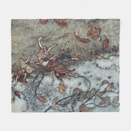 Couverture Polaire Amusement d'automne (Devant (Horizontal))