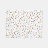 Couverture Polaire Amusement de lapin (Devant (Horizontal))