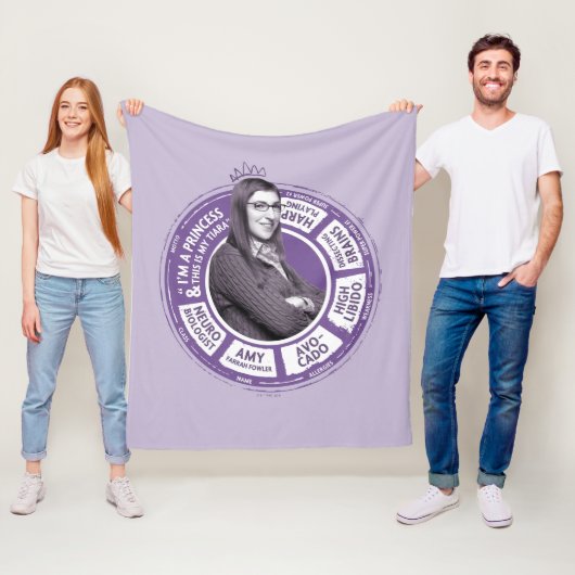 Couverture Polaire Amy Farrah Fowler - Graphique d'informations (En situation)