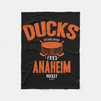 Couverture Polaire Anaheim Ducks Hockey Puck Black Officially License