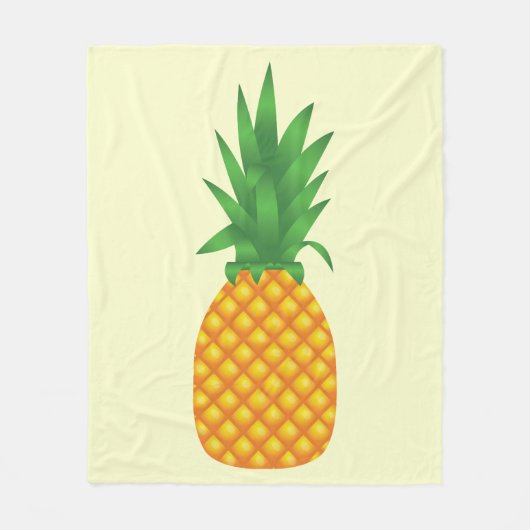 Couverture Polaire Ananas (Devant)