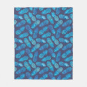 Couverture Polaire Ananas Blue Tie Dye (Devant)