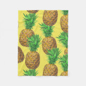 Couverture Polaire Ananas ensoleillés (Devant)