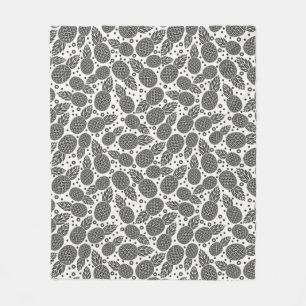Couverture Polaire Ananas monochromes